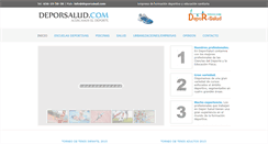 Desktop Screenshot of deporsalud.com